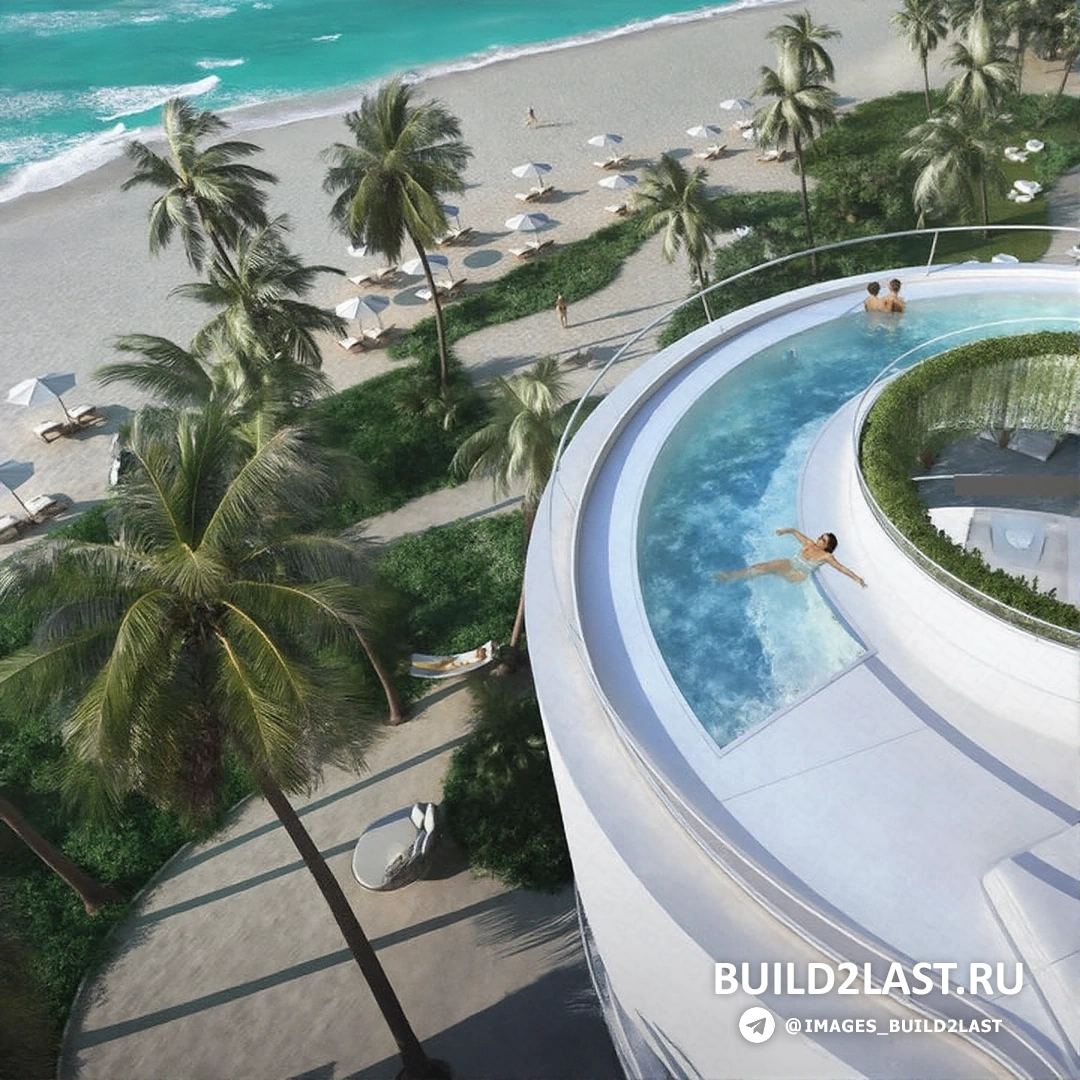 Элегантные интерьеры жилого комплекса Jade Signature в Майами с белыми стенами и современным дизайном.