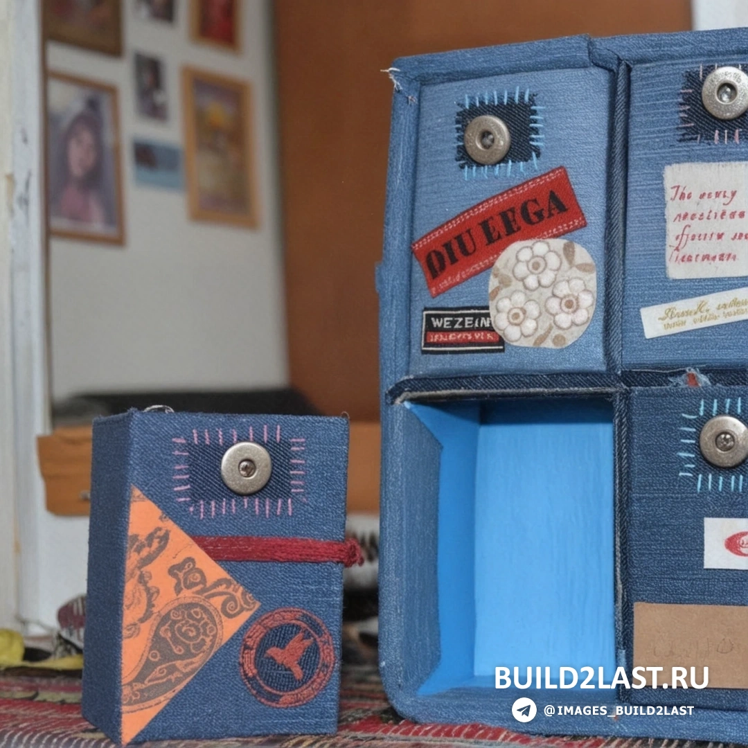 Хэнд-мэйд детские игрушки из джинсовой ткани синего цвета