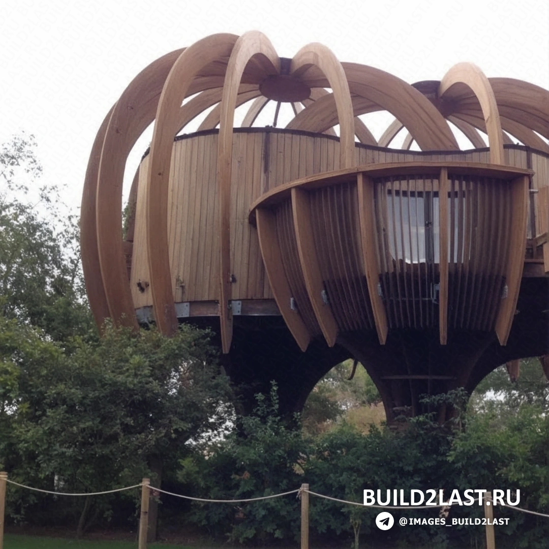 Интерьер экологически чистого дома на дереве с минималистичной мебелью и натуральными материалами