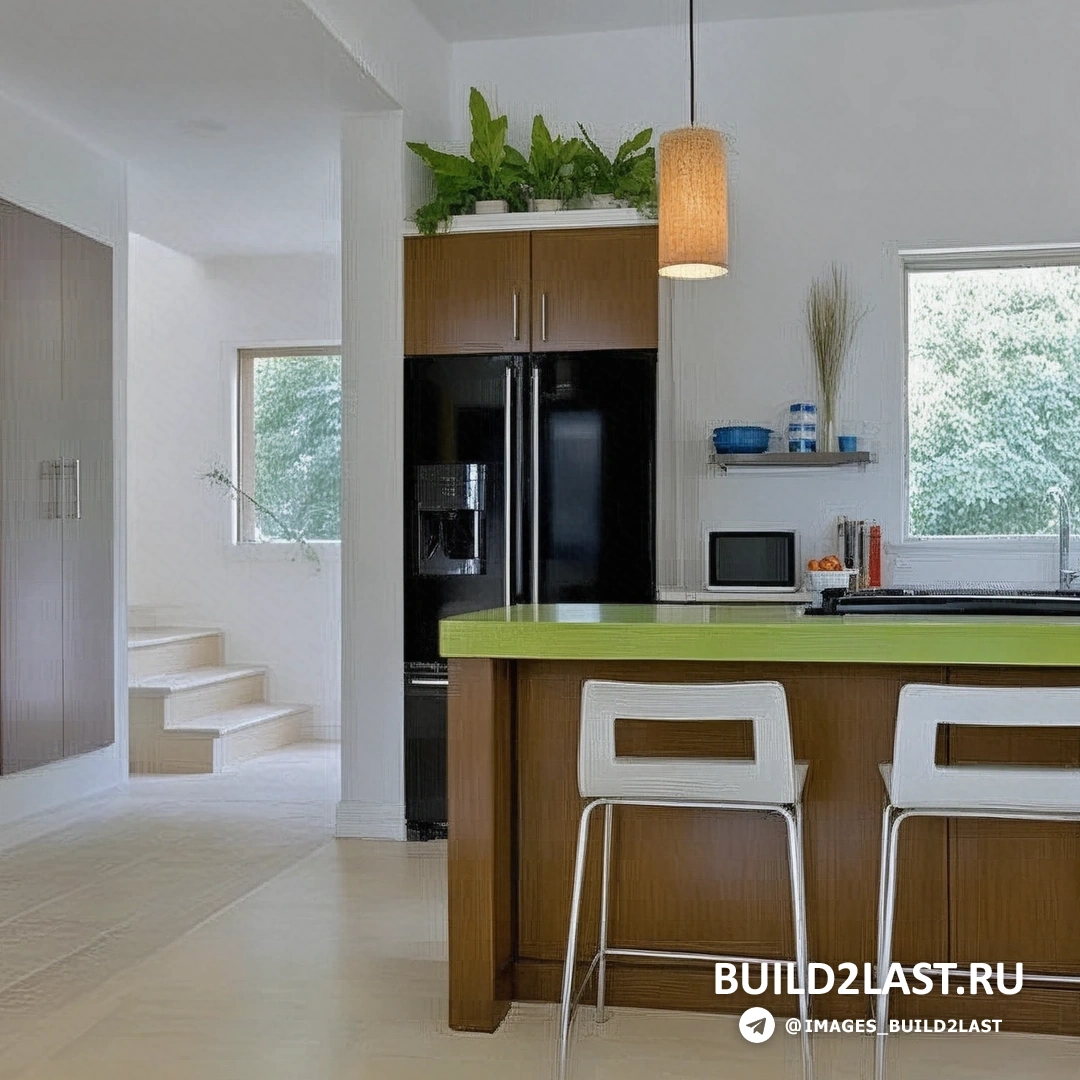 Маленький уютный дом с высокими окнами и балконом