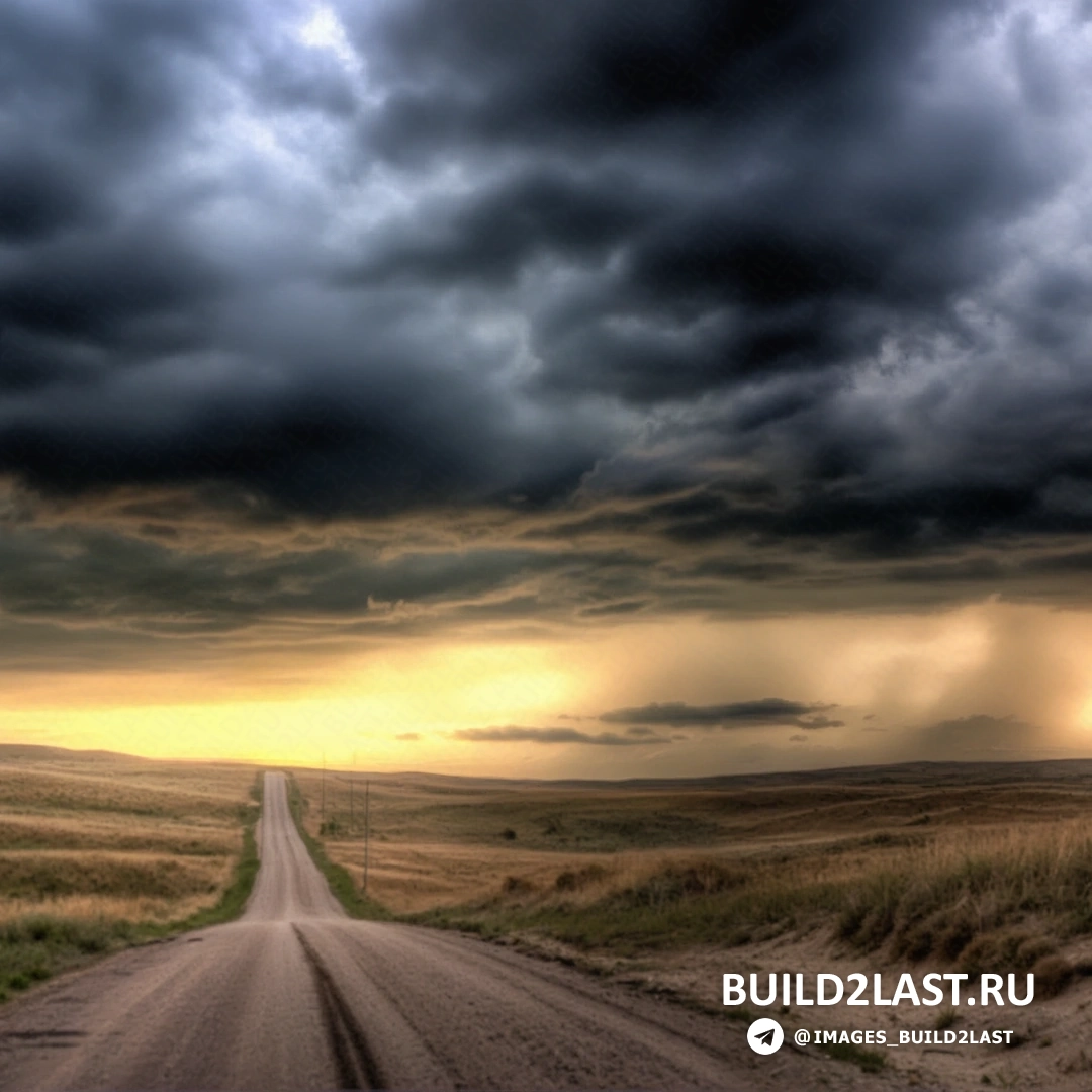 Молнии, разрывающие ночное небо над пустыней с небольшими кустарниками