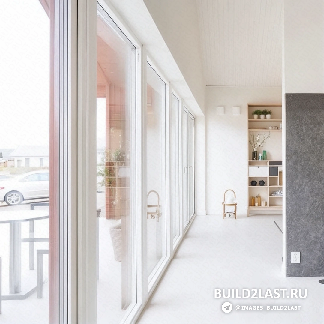 Прихожая в загородном доме Vallmo с красными и серыми акцентами, керамической плиткой и декором.