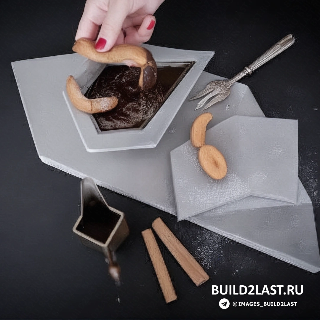 Сервировка стола с использованием бетона и серых элементов в индустриальном стиле