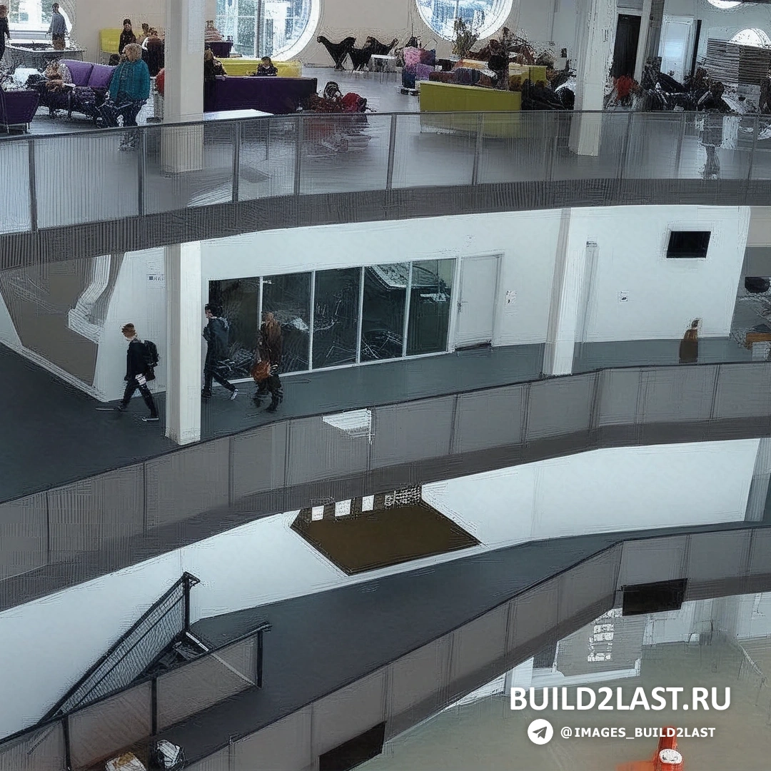 вид с крыши колледжа на город